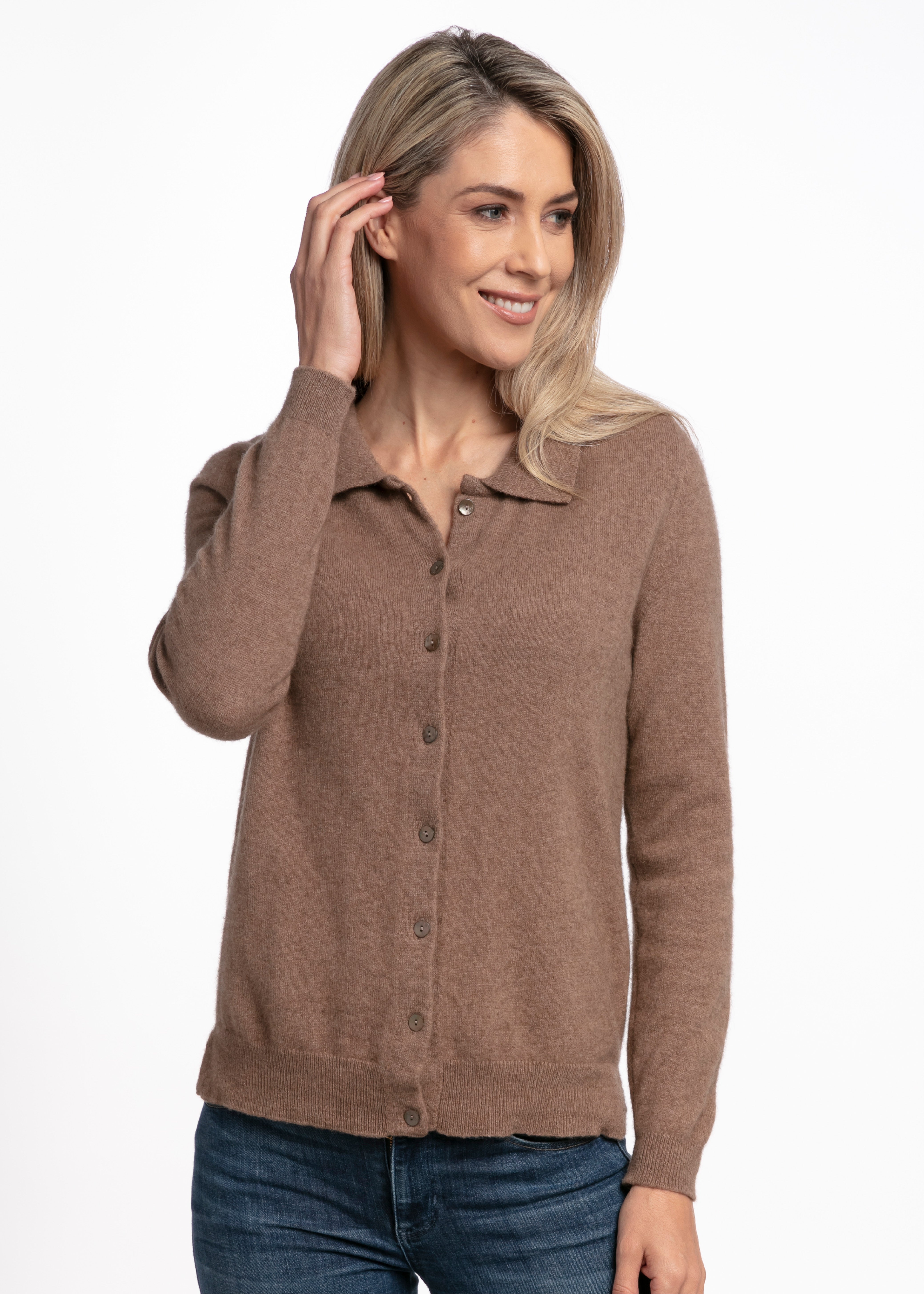 Merino mink clearance cardigan