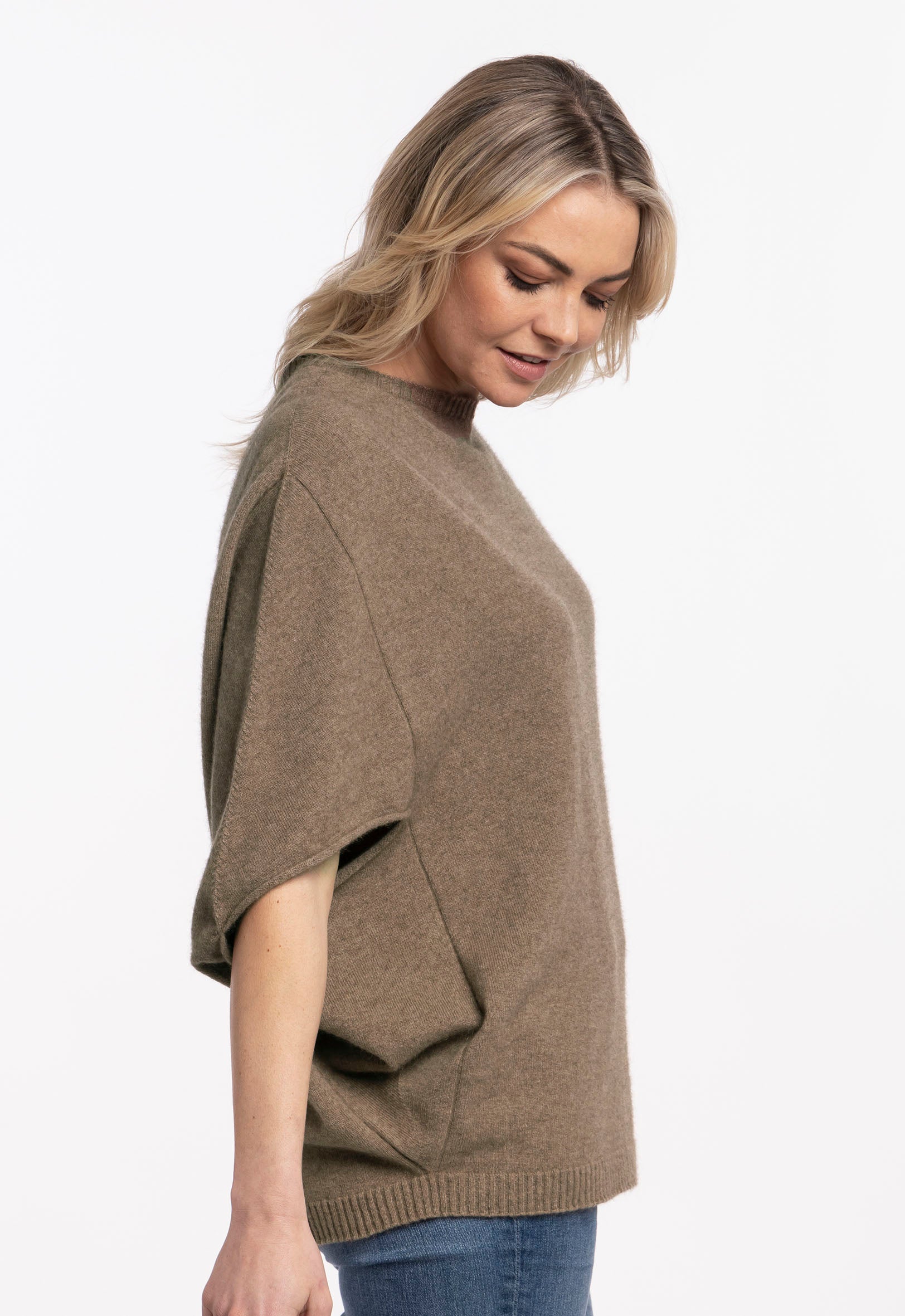 Merino hot sale mink poncho