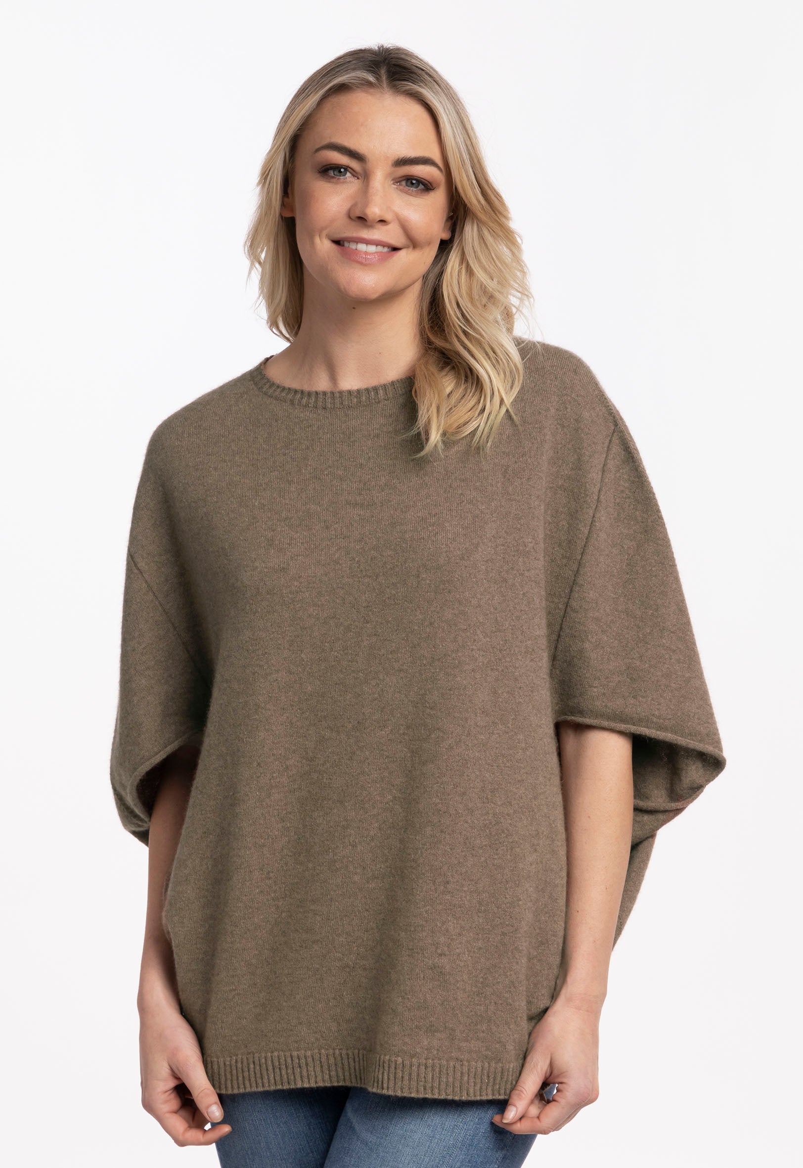 Merino on sale mink poncho