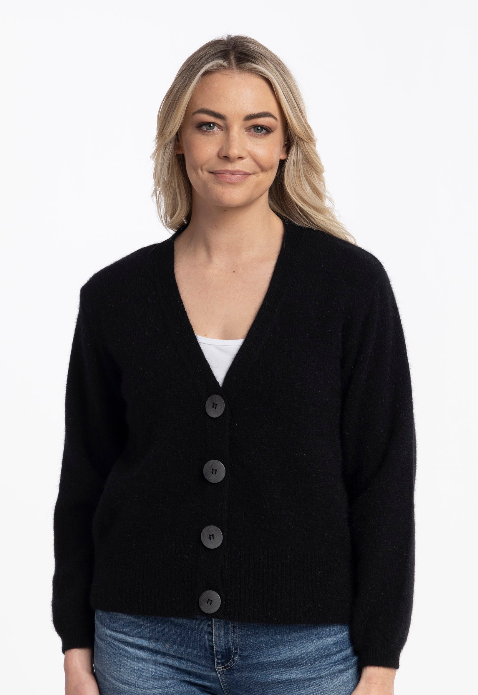 Black merino outlet cardigan