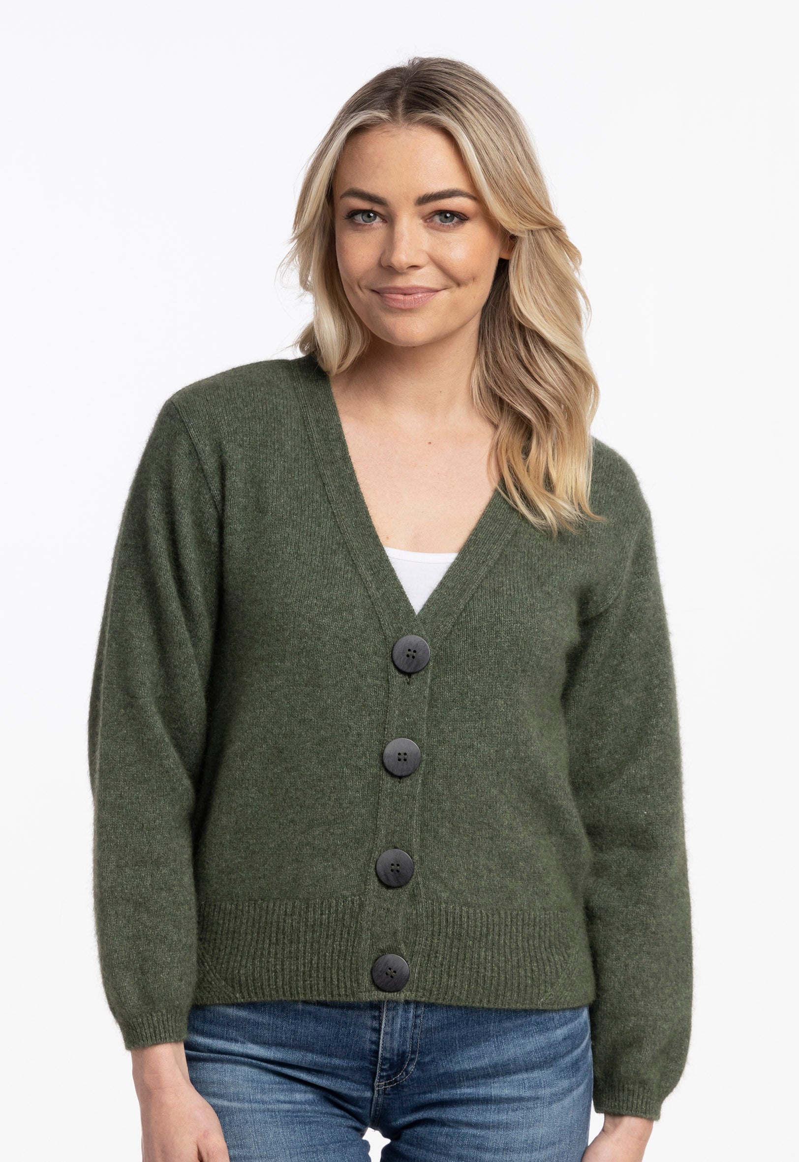 Wool v clearance neck cardigan